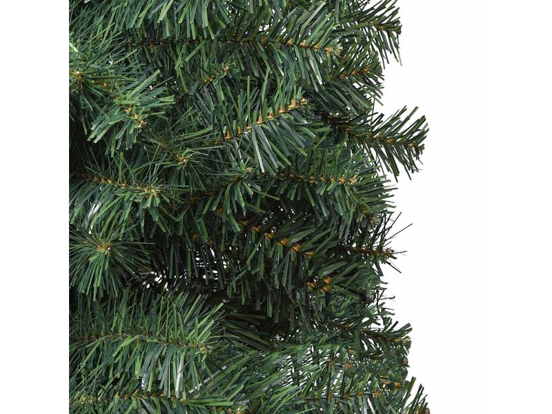  Sapin de noël - arbre de noël mince avec support 210 cm pvc  - Conforama E