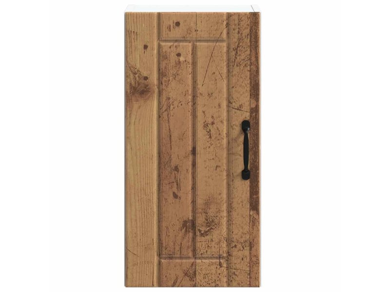 Meuble de rangement, armoire murale de cuisine lucca vieux bois bois ingénierie shl4216 - Conforama D