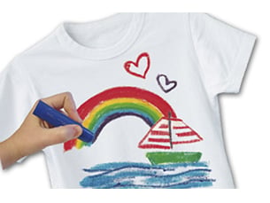 Color stick gouache solide textile