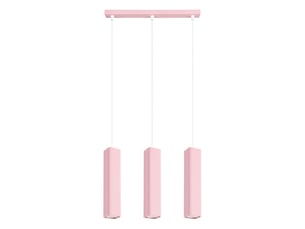 Suspension rayo 3l rose aluminium moderne 98x45x6cm