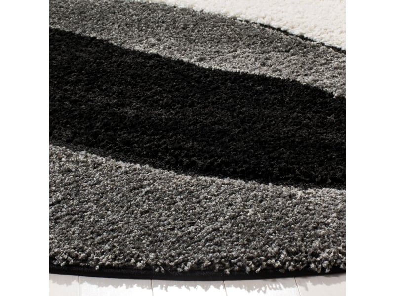 Tapis en polypropylène grisnoir, 122 cm  - Conforama C