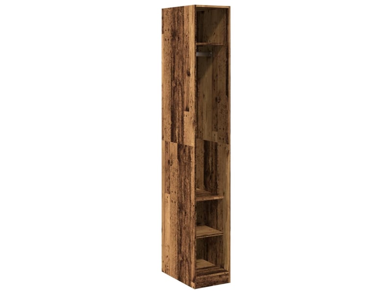  Garde-robe, armoire de rangement vieux bois 30x50x200 cm bois d'ingénierie shl97721  - Conforama A
