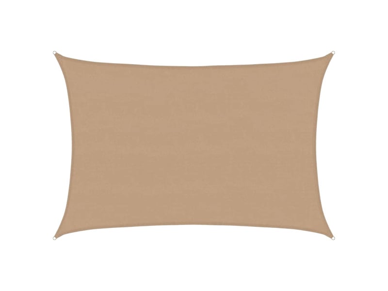  Voile d'ombrage - voile d'ombre - voile parasol 160 gm² taupe 5x7 m pehd  - Conforama A