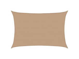 Voile d'ombrage - voile d'ombre - voile parasol 160 gm² taupe 5x7 m pehd