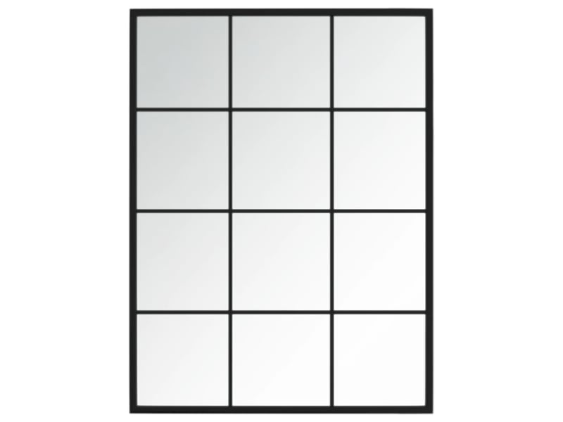  Lot de 2 miroirs muraux noir 80x60 cm métal cf62943  - Conforama E