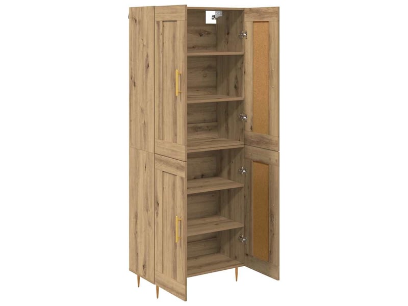  Buffet - haut armoire chêne artisanal 69,5 x 34 x 180 cm  - Conforama E