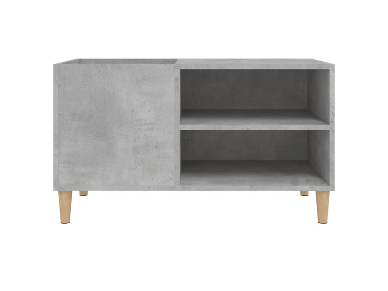  Armoire à disques, armoire de rangement gris béton 84,5x38x48 cm bois d'ingénierie  - Conforama E