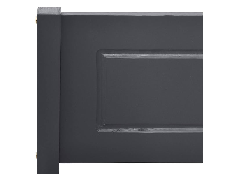  Lit double- lit adulte -  cadre de lit sans matelas bois de pin massif gris 120x200 cm  - Conforama D