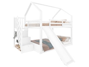 Lit superposé 140x200 cm <strong>MODENUIT </strong>  <strong></strong> coloris blanc