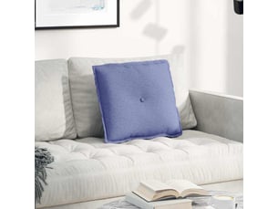 Coussin de dos, coussin de dossier bleu denim 50 x 19 x 45 cm tissu cf54550