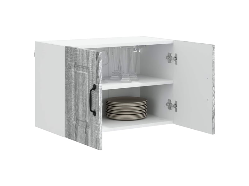 Meuble mural de cuisine | armoire de cuisine gris sonoma 60x31x40cm shl182 - Conforama C