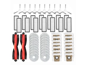 For robot vacuum x20+, x10+ x20 plus, x10 plus parts accessories main side brush hepa filter mop cloth dust bag