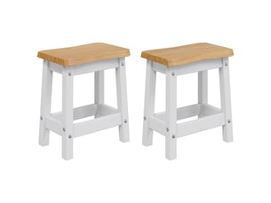 Tabouret de bar, chaise de bar ekai 2 pc blanc 40x29x45,5 cm