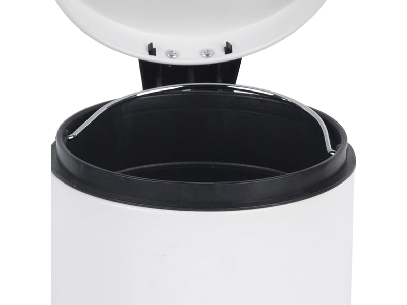  Poubelle à pédale pour salle de bain, capacité 3l, mini poubelle ronde  - Conforama E