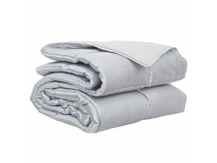 Duvet - couette complet toute l'année 220 x 260 cm 300 gsm argenté