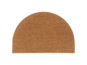 Tapis de porte naturel demi-rond 60x90cm fibre de coco touffeté - comfortxl