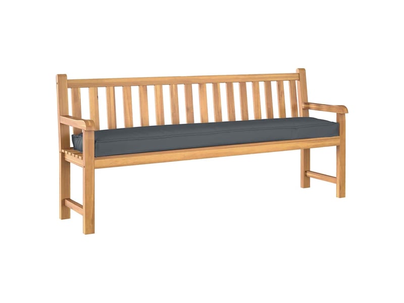 Coussin de palette, coussin de chaise, coussin de canapé anthracite 200 x 40 x 8 cm tissu oxford cf55272 - Conforama C