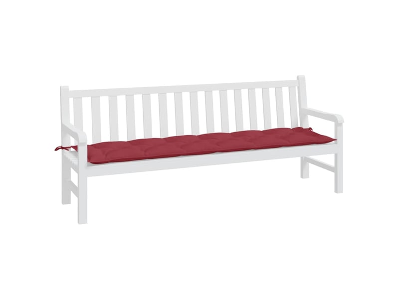  Coussin de banc de jardin, coussin d'assise rouge bordeaux 200x50x7 cm cf52817  - Conforama C