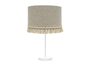 Lampe de table fabrilamp vera e27 blanc beige 62 x 30 x 30 cm