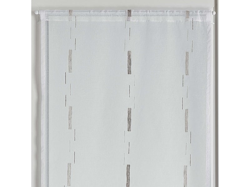  Paire de petits voilages en jacquard à fils coupés 45x120 cm  - Conforama B