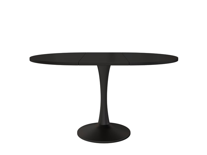  Table extensible ovale noire 100-140 x 100 cm Fay Lum - Conforama R