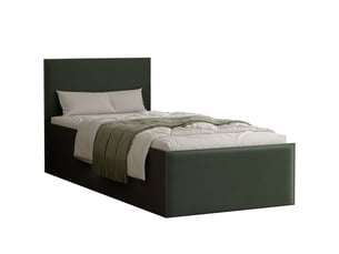 Lit coffre 90x200 cm IDOHOME SASHI coloris vert
