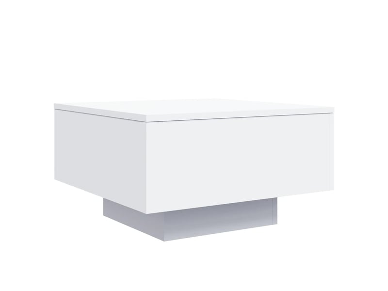  Table basse | table d'appoint salon blanc 55x55x31 cm bois d'ingénierie  - Conforama A