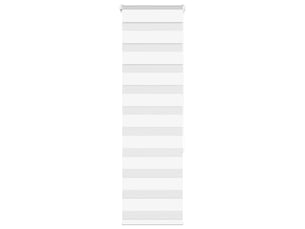 Store zèbre, store de fenêtre blanc 45x150 cm largeur du tissu 40,9 cm polyester cf48399