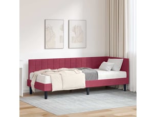 Lit simple 80x200 cm    coloris rouge