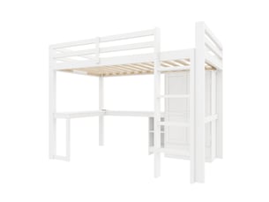 Lit combiné 90x200 cm IKSETERA TRADING LTD coloris blanc