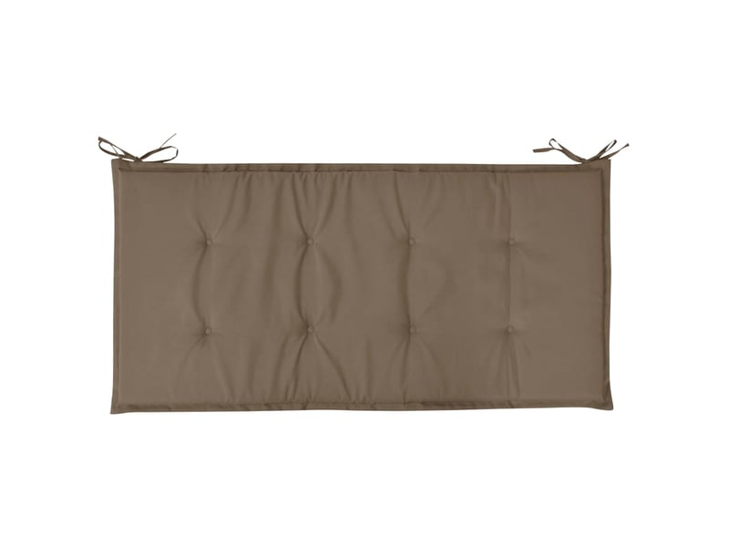  Coussin de banc de jardin 100 % polyester imperméable taupe 100 x 50 x 3 cm dec021749  - Conforama D