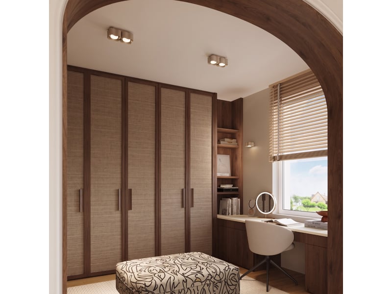  Plafonnier ovio 1 taupe gx53 aluminium moderne 6x12x12cm SL.3333 - Conforama C