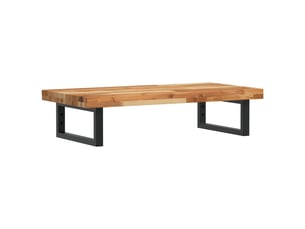 Étagère de vasque | étagère murale acier et bois massif d'acacia shl2430