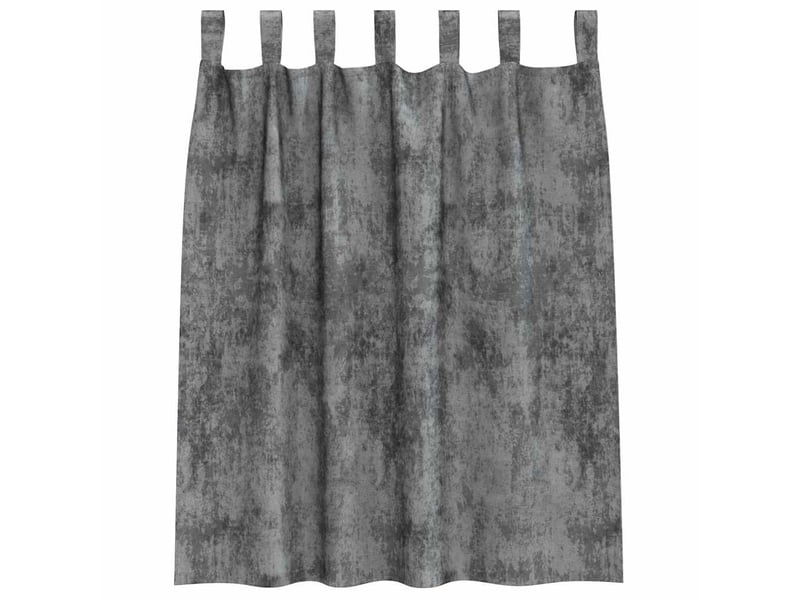  Lot de 2 rideaux en velours, rideaux de fenêtre gris 140 x 140 cm velours cf44199  - Conforama D