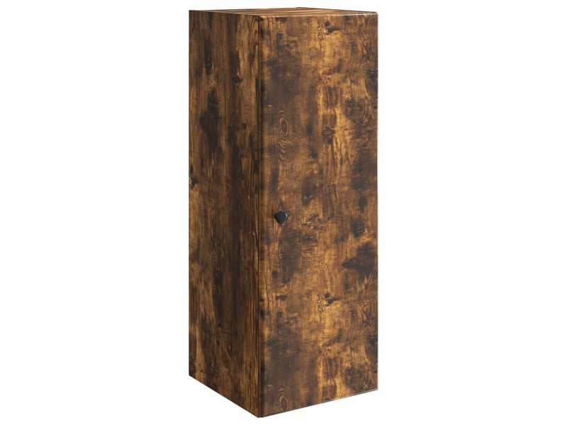  Armoire murale salon 33x34,5x90cm bois d'ingénierie chêne fumé shl5887  - Conforama A
