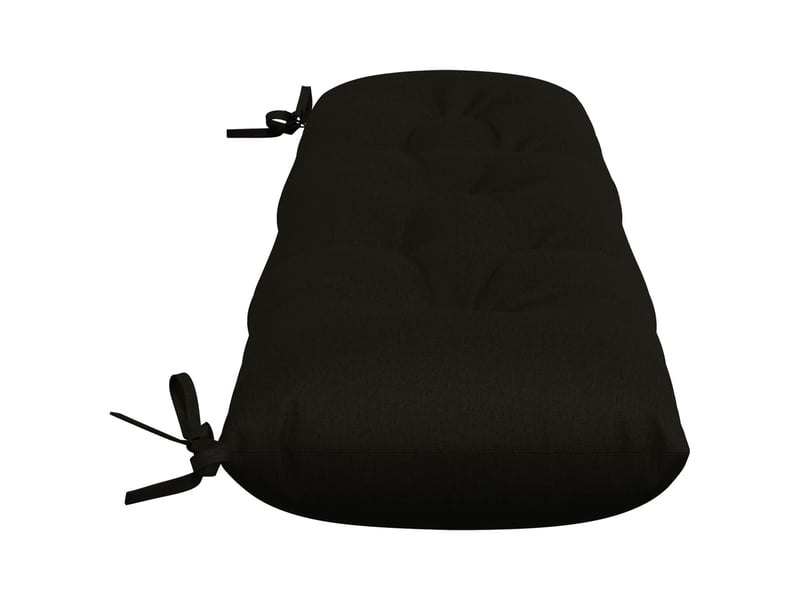 Lot de 2 coussins de banc, coussins d'assise vianen 100 % polyester noir cf57657 - Conforama D