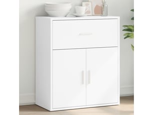 Buffet - bahut - meuble de rangement blanc 60x31x70 cm bois d'ingénierie