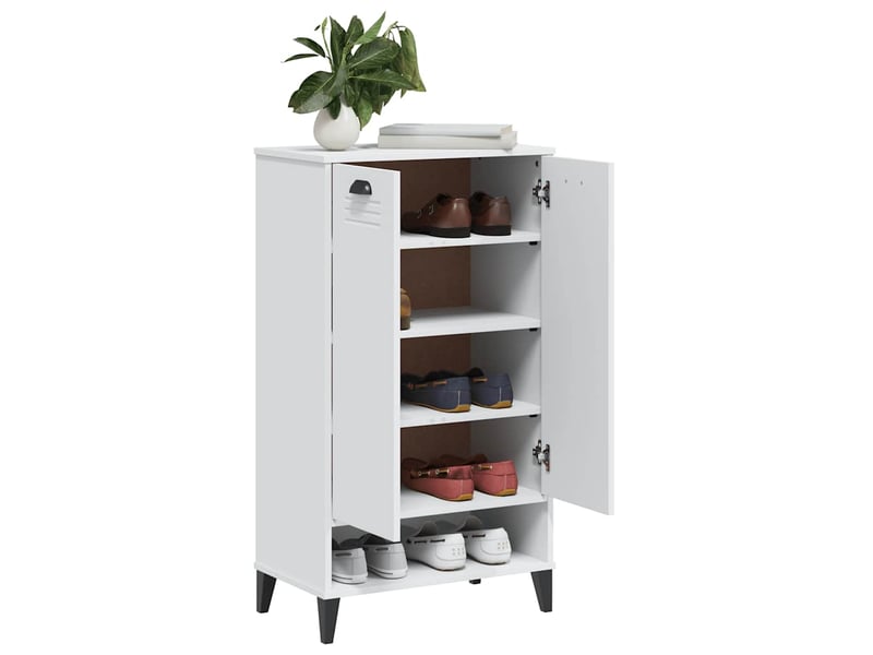  Meuble à chaussure, armoire à chaussures viken blanc bois d'ingénierie shl8454  - Conforama D