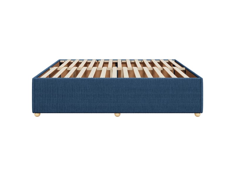  Lit double- lit adulte -  cadre de lit sans matelas bleu 200x200 cm tissu  - Conforama D