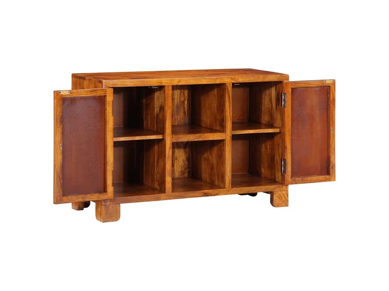  Buffet - bahut - meuble de rangement multicolore 90x35x60 bois massif d'acacia  - Conforama D