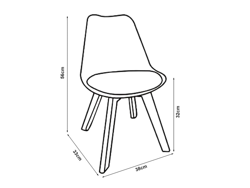  Set de 2 chaises pour enfants rembourré en similicuir pu plastique hêtre bleu ciel 03_0010574  - Conforama C