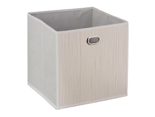 Panier de rangement pliant salle de bain salon 31 x 31 x 31 cm pratique en bambou naturel 13_0010254