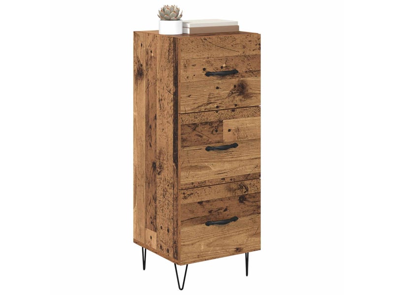  Buffet - bahut - meuble de rangement bois ancien 34 x 34,5 x 90 cm bois d'ingénierie  - Conforama C