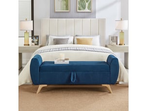 Banquette lit convertible couchage Occasionnel TCQPZ bleu