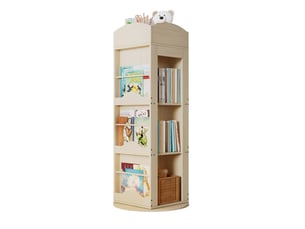 Bibliotheque coloris  naturel 4 étagère(s) HAVRYA  - 63 cm x 142 cm