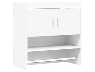 Étagère flottante, étagère suspendue montage mural blanc 80 x 36 x 80 cm cf42445