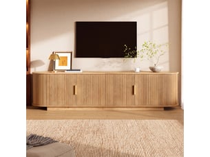 Meuble tv coloris naturel 180 cm <strong></strong> <strong>Bubbly</strong>