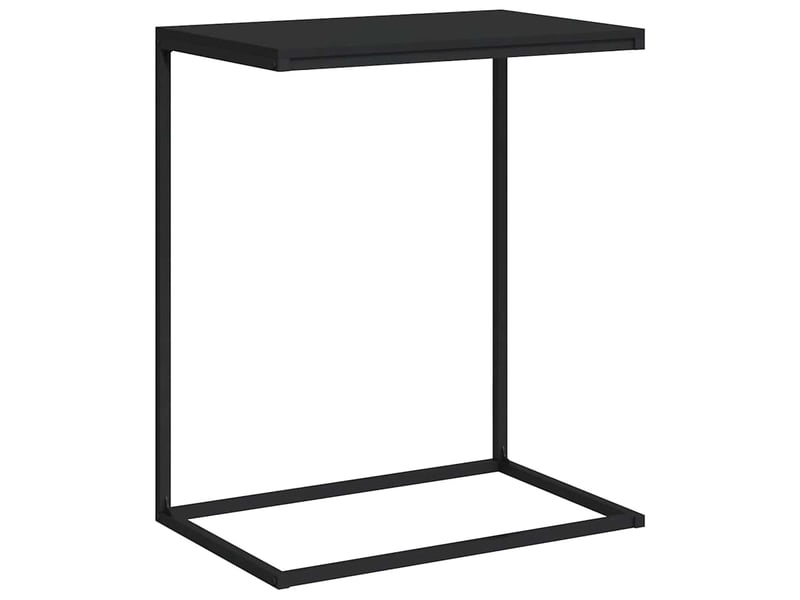  Table d'appoint | table basse noir 55x35x66 cm bois d'ingénierie shl4336  - Conforama A