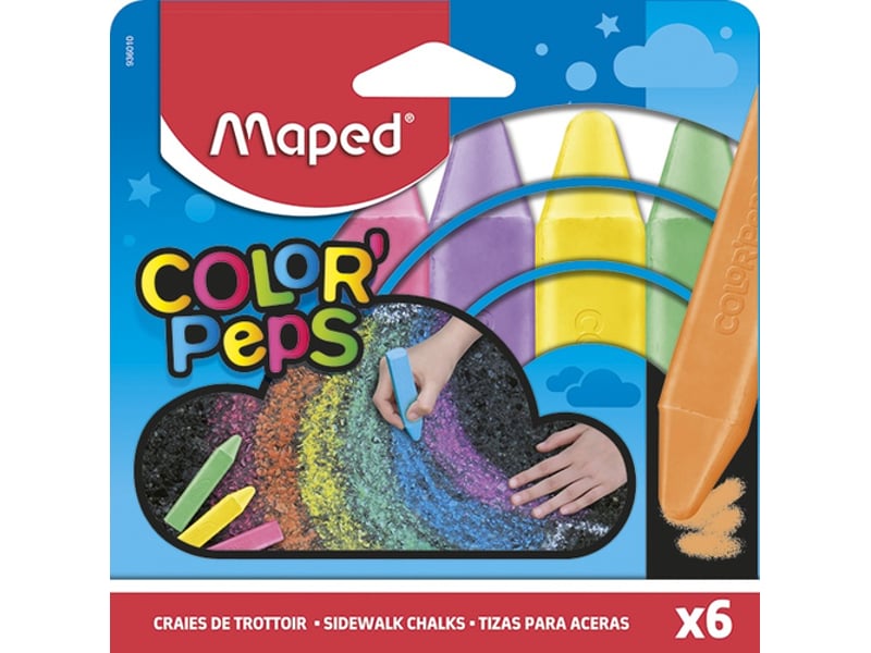  6 craies de trottoir color peps 936010 - Conforama A