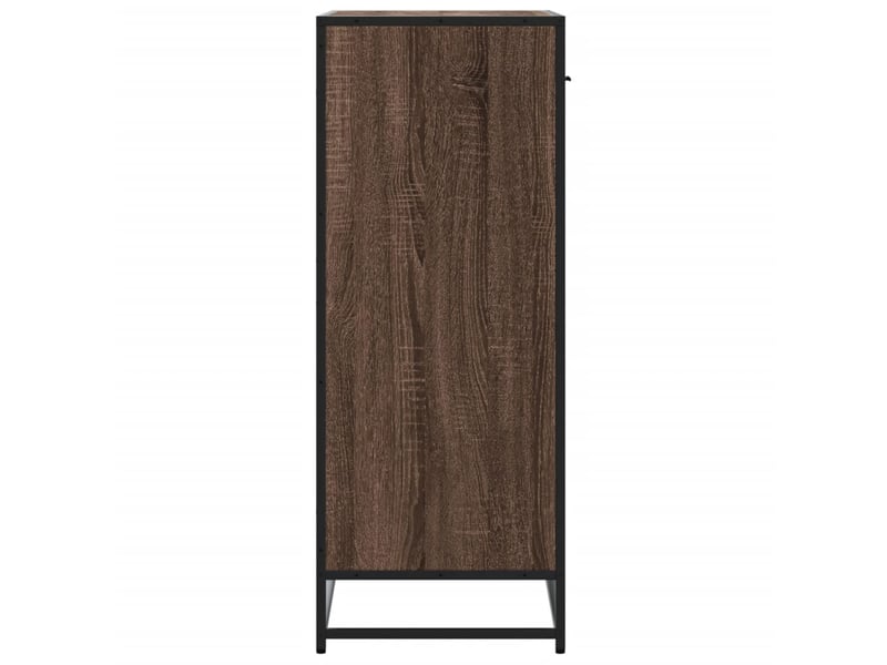  Meuble à chaussures, armoire à chaussures chêne marron bois d'ingénierie et métal shl359  - Conforama E